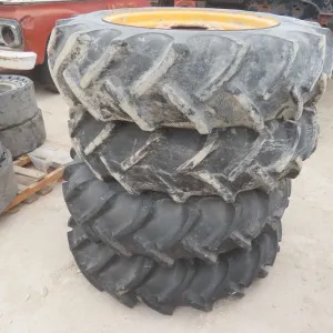 4 Tractor Tires w/ Rims – 11.2/10-24