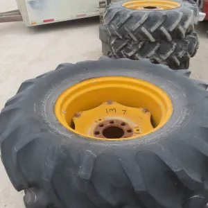 2 Tractor Tires w/ Rims – 16.9x24