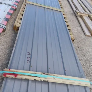 6 Steel Siding/Cladding Panels – Grey, 36" x 192" (approx 288 sq ft)