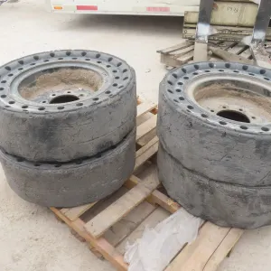 4 Solid Rubber Tires on 8-Hole Rims