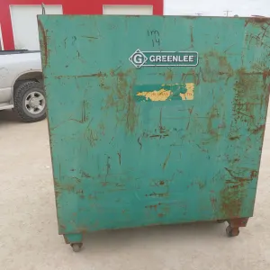 Greenlee Rolling Job Site Tool Box/Cabinet w/ Shelves – 67" x 30" x 60"