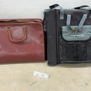 Woodhaven Lanes Inc. Vintage Brief Case and Lounge Lizard plus Stadium Seat