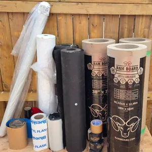 Ram Board Flooring Protection Rolls and Tape with Miscellaneous Accessories