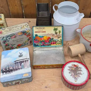 Vintage Tins, Bakeware, and Enamel Kitchen Items