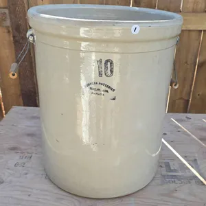 10-Gallon Vintage Medalta Crock with Fallon Markings