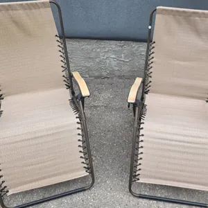 Folding Zero Gravity Lounge Chairs with Mesh Fabric