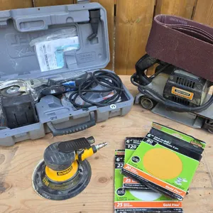 Power Tools with Accessories Including Sanders and Grinder