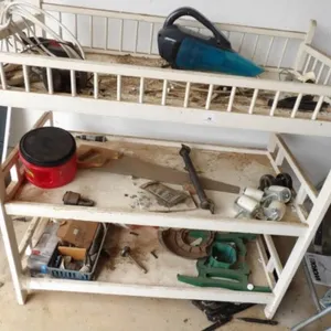GARAGE/SHOP SHELF W/ CONTENTS