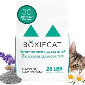 NEW $51 (12.7kg) Boxie Premium Scented Cat Litter