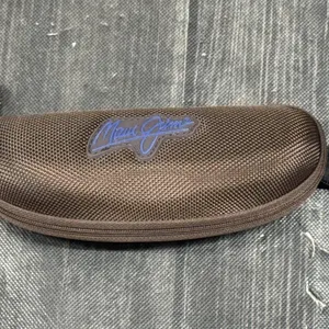 Maui Jim Brown Semi-Hard Zippered Sunglasses Case