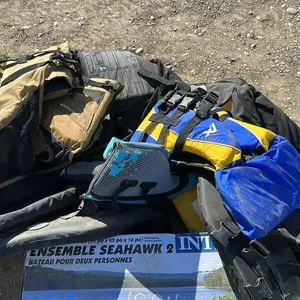 LIFE JACKETS, 2-MAN INFLATABLE RAFT