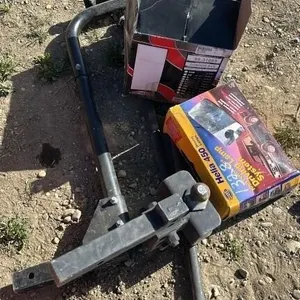 DRIVING LIGHTS, UNUSED HELMET, BIKE RACK HITCH,