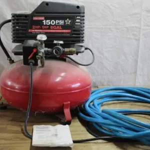Craftsman 6 gal. Elec. Air Compressor & Air Hose