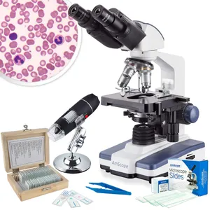 AmScope Compound Binocular Microscope 40X-2500X