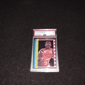 1987 Fleer Sticker Dominique Wilkins PSA 7