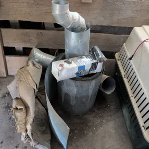 GALVANIZED FLASHING AND STOVE PIPING