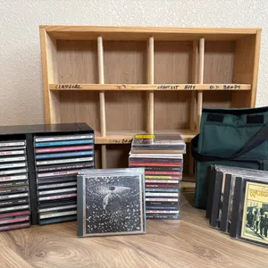 Collection of CDs and Organizer