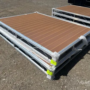 Quantity of (2) 2026 BYT BDF6 6 ft x 8 ft 5 in Aluminum Boat Dock Section Kit (Unused)