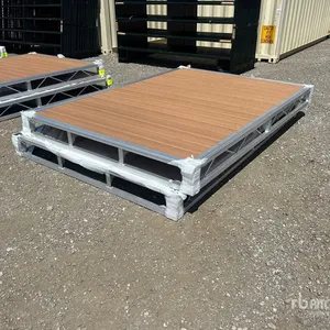 Quantity of (2) 2026 BYT BDF6 6 ft x 8 ft Aluminum Boat Dock Section Kit (Unused)