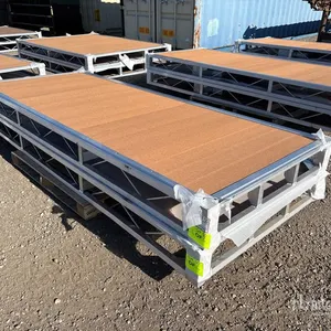Quantity of (2) 2026 BYT BDF410 4 ft x 10 ft Aluminum Boat Dock Section Kit (Unused)