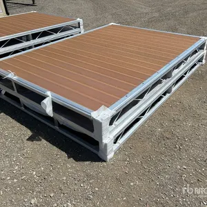 Quantity of (2) 2026 BYT BDF6 6 ft x 8 ft Aluminum Boat Dock Section Kit (Unused)