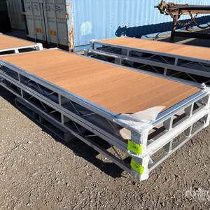 Quantity of (2) 2026 BYT BDF410 4 ft x 10 ft Aluminum Boat Dock Section Kit (Unused)