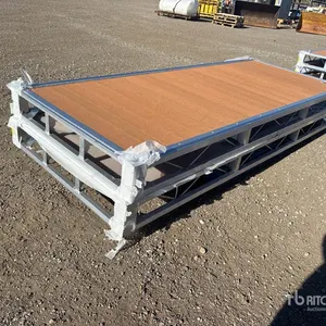 Quantity of (2) 2026 BYT BDF410 4 ft x 10 ft Aluminum Boat Dock Section Kit (Unused)