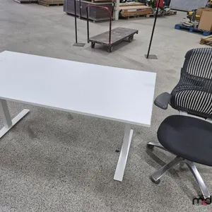 63"x31" Manually Adjustable Height Desk & Chair
 UNRESERVED