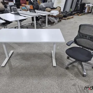63"x31" Manually Adjustable Height Desk & Chair
 UNRESERVED