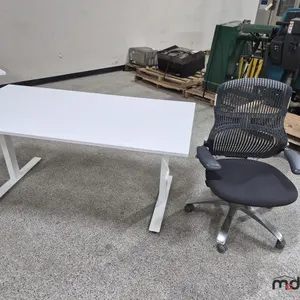63"x31" Manually Adjustable Height Desk & Chair
 UNRESERVED