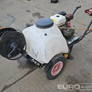 2021 Morris Portable Plastic Water Bowser, Honda Pressure Washer 