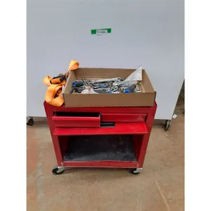 *Shop Rolling Tool Cabinet 21" X 11" X 23" with Assorted Tools & Hardware - PICKUP ONLY