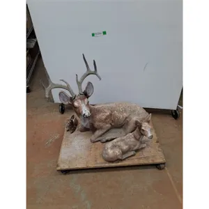 *(3) Garden Deer Decorations, PICKUP ONLY, DOLLY IS NOT INCLUDED