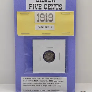 Canada Five Cent 1919