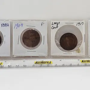 Canada Large Cent (4): 1887; 1909; 1917; 1919