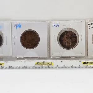 Canada Large Cent (4): 1888; 1915; 1917; 1920
