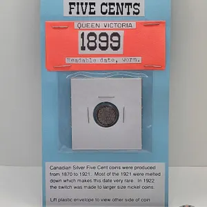 Canada Five Cent 1899