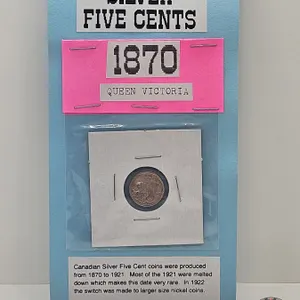 Canada Five Cent 1870