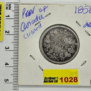 Province of Canada 1858 Twenty Cent