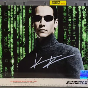 Autographed 8x10 Photo : The Matrix - Keanu Reeves (Certified : GCG)