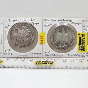 Germany 10 Deutsche Mark (4) : Olympic Games in Munich : 1972F; 1972G; 1972D; 1972J