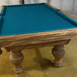 8FT OAK FINISH CLASSIC POOL TABLE