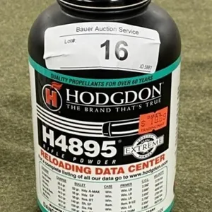 1lb Hodgdon H4895 Reloading Powder