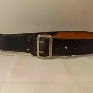 Vintage Black Leather Police Duty Belt
