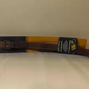 T.B. Gunn Natural Leather Rifle Strap - Secure
