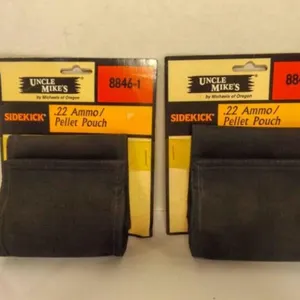 2 Uncle Mikes Black Cordura .22/ Pellet Pouches