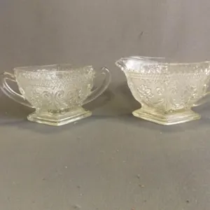 Vintage Tiara Indiana Glass Creamer and Sugar Set