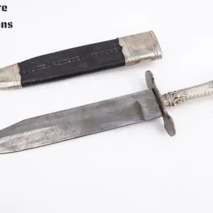 1900's KKK Silver Bowie Knife