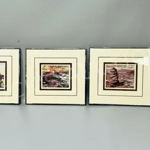 3 custom framed mini group of seven prints