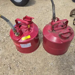 2 2 gallon metal gas cans